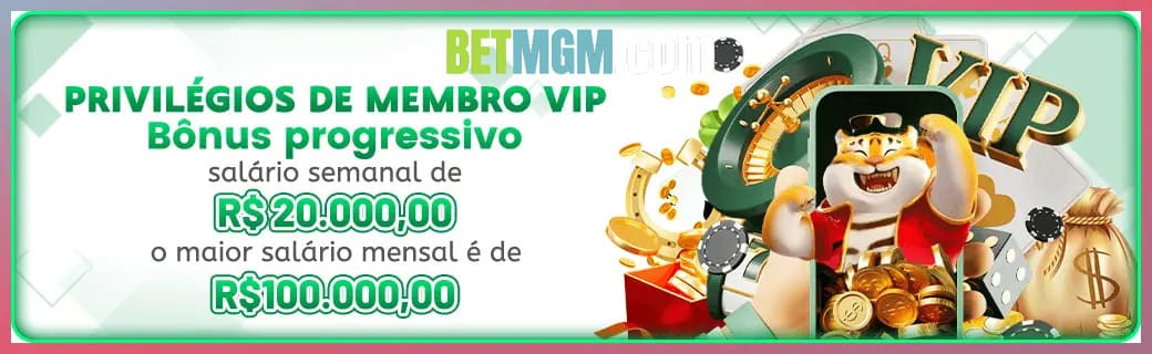 BETMGM bônus — cashback 15 por cento e níveis VIP